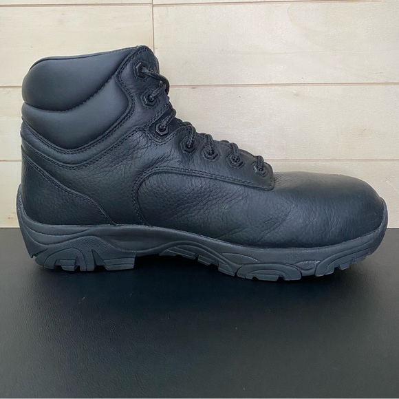 Iron Age Trencher Composite Toe Work Boots Men's Size 9.5 Shoes M Black Leather - Picture 3 of 11